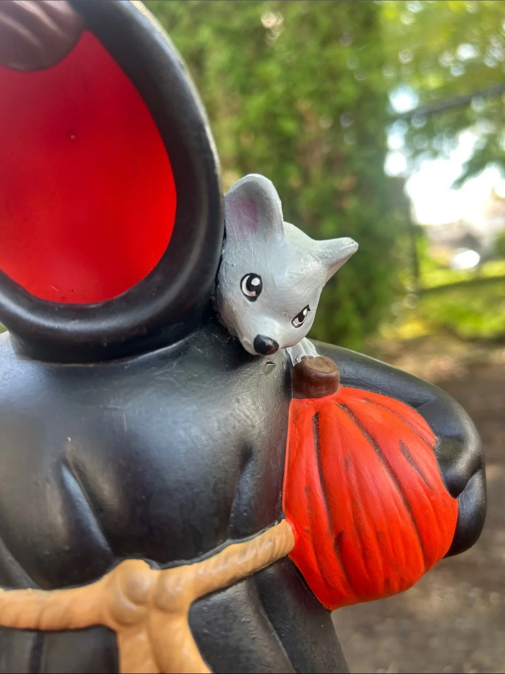 Halloween Pumpkin Ghost Mouse Lamp 12”